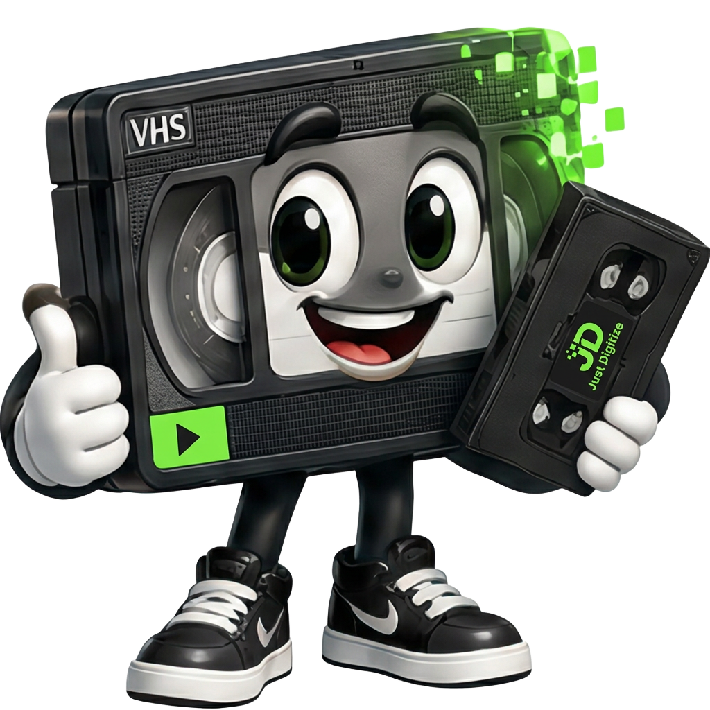 Digit, the Just Digitize memory keeper mascot